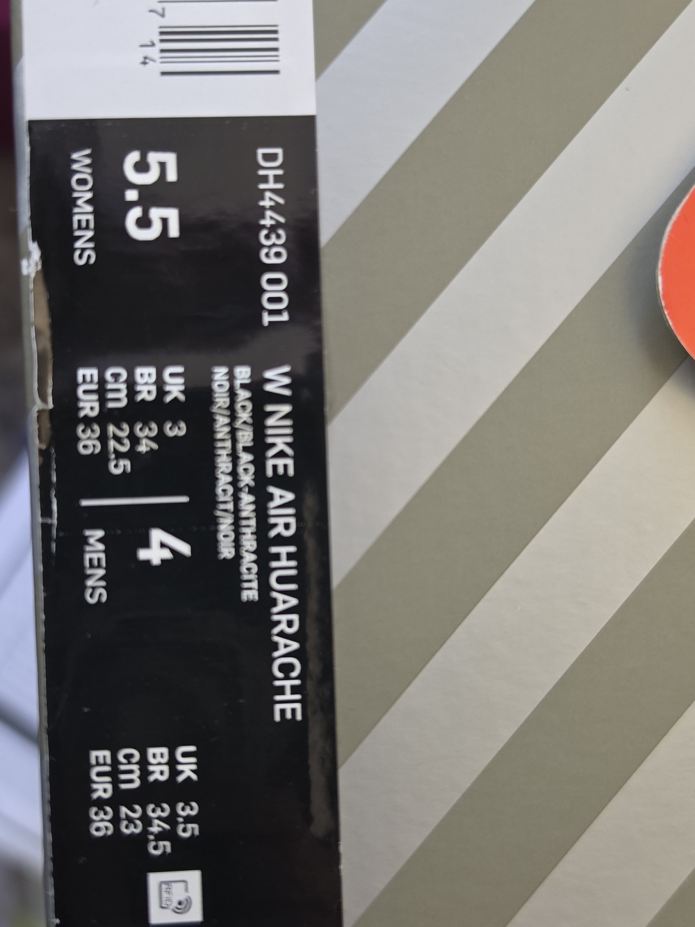 Nike Air Huarache "Triple Black / Anthracite" - Picture 12 of 12